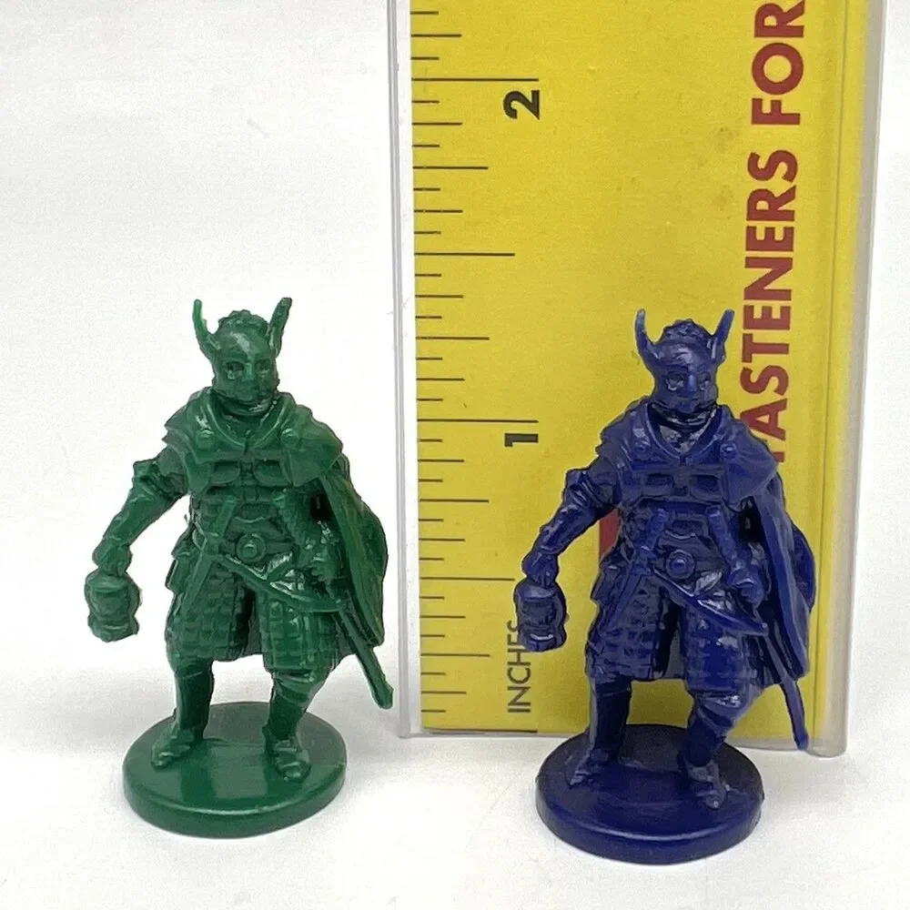 Key To the Kingdom 1992 Adventure Warriors Replacement PARTS Blue & Green Pawns